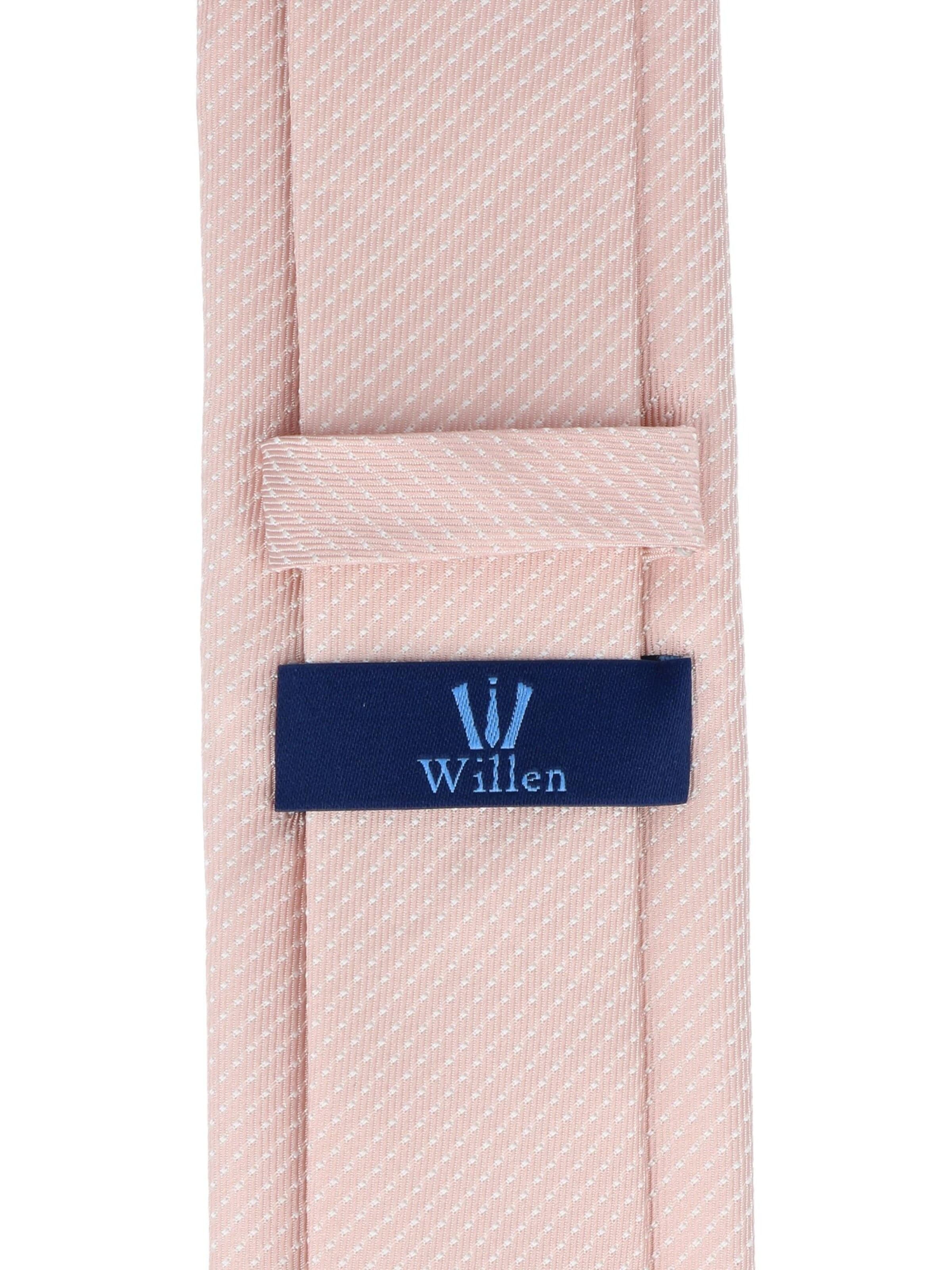 WILLEN Tie 'Tupfen' in Pink