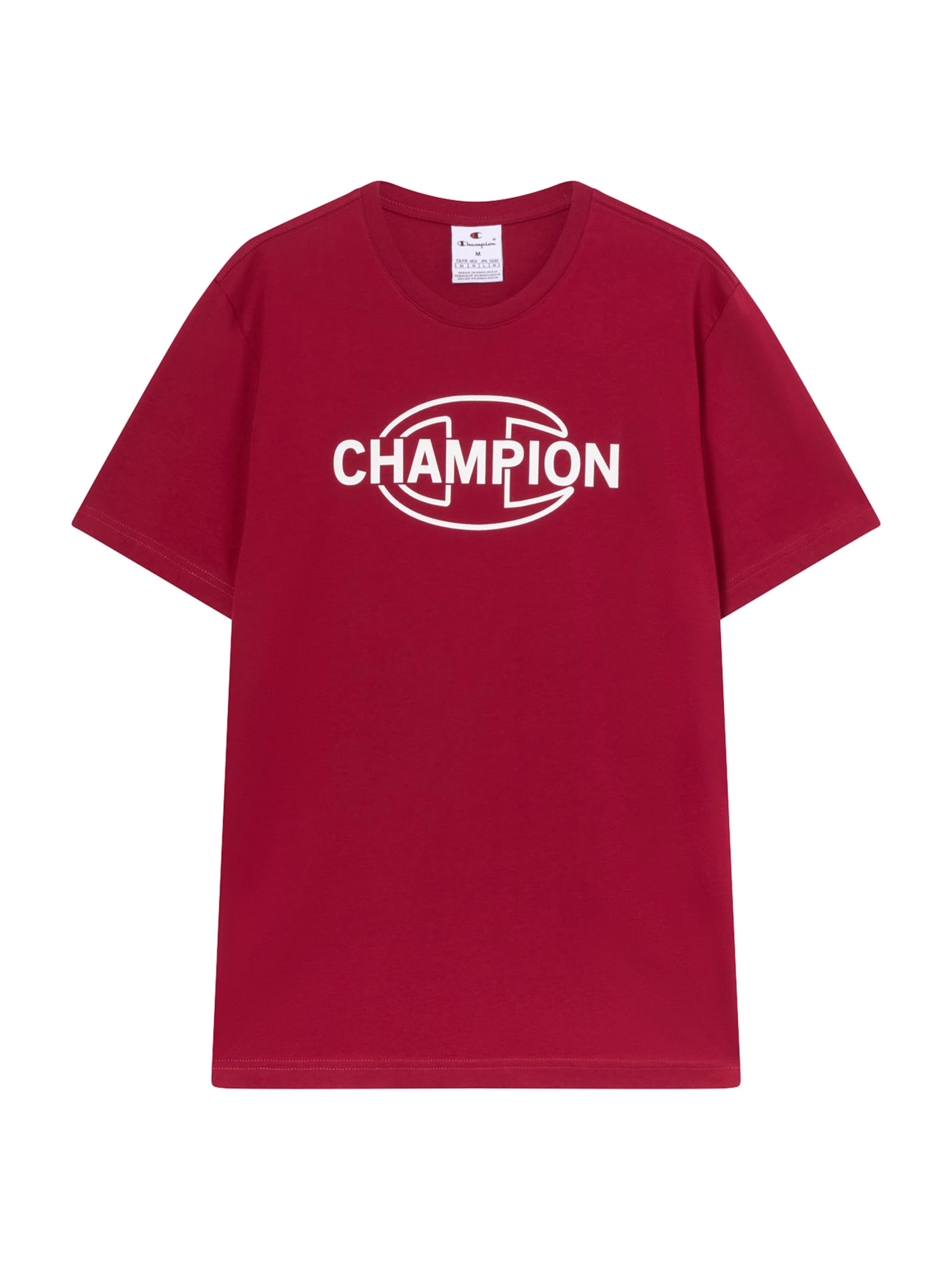 Champion Authentic Athletic Apparel T-Shirt in karminrot / weiß, Produktansicht