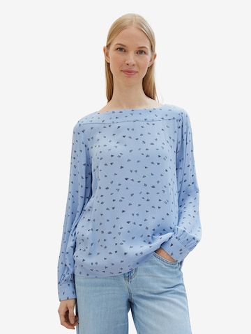 TOM TAILOR Blouse in Blauw: voorkant