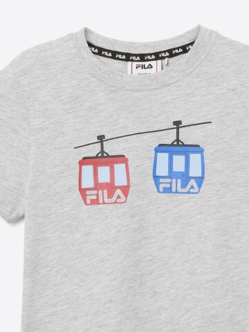 FILA Shirt 'CAMPACCIO regular graphic t-shirt' in Grijs