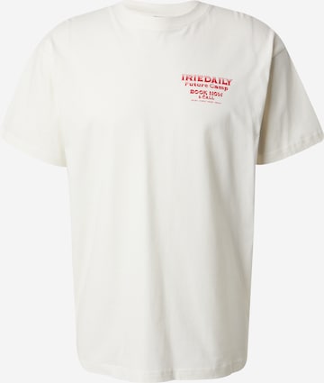 Iriedaily - Camiseta 'Future Camp' en blanco: frente