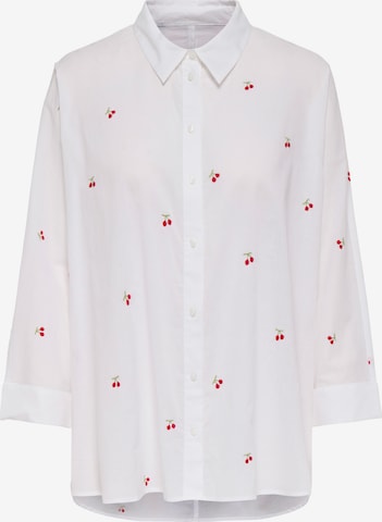 ONLY Блуза 'ONLNEW LINA GRACE' в бяло: отпред