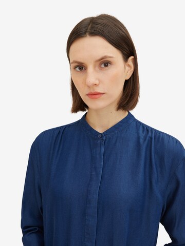 TOM TAILOR Shirt dress in Blue