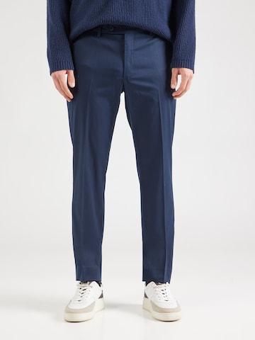 Hackett London - regular Pantalón de pinzas en azul: frente