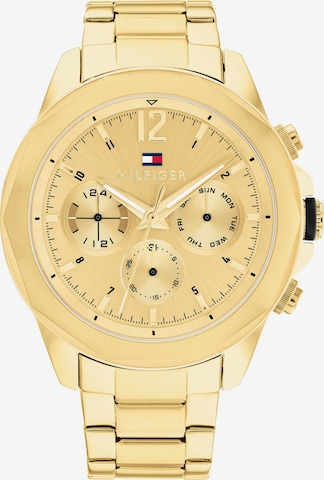 TOMMY HILFIGER Analog klocka i guld: framsida