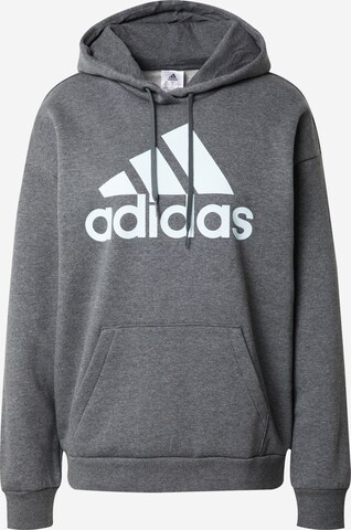 Sweat de sport 'Essentials Logo friend Fleece' ADIDAS SPORTSWEAR en gris : devant