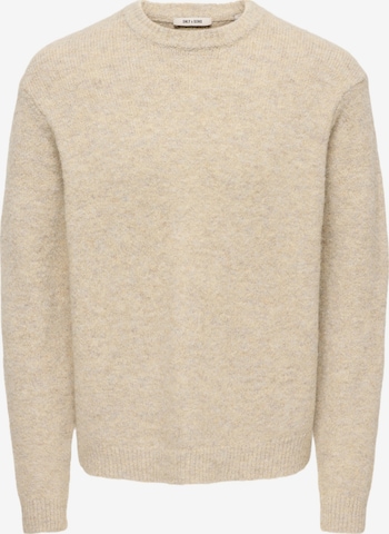 Only & Sons Pullover 'ONSHALE' in Beige: Vorderseite