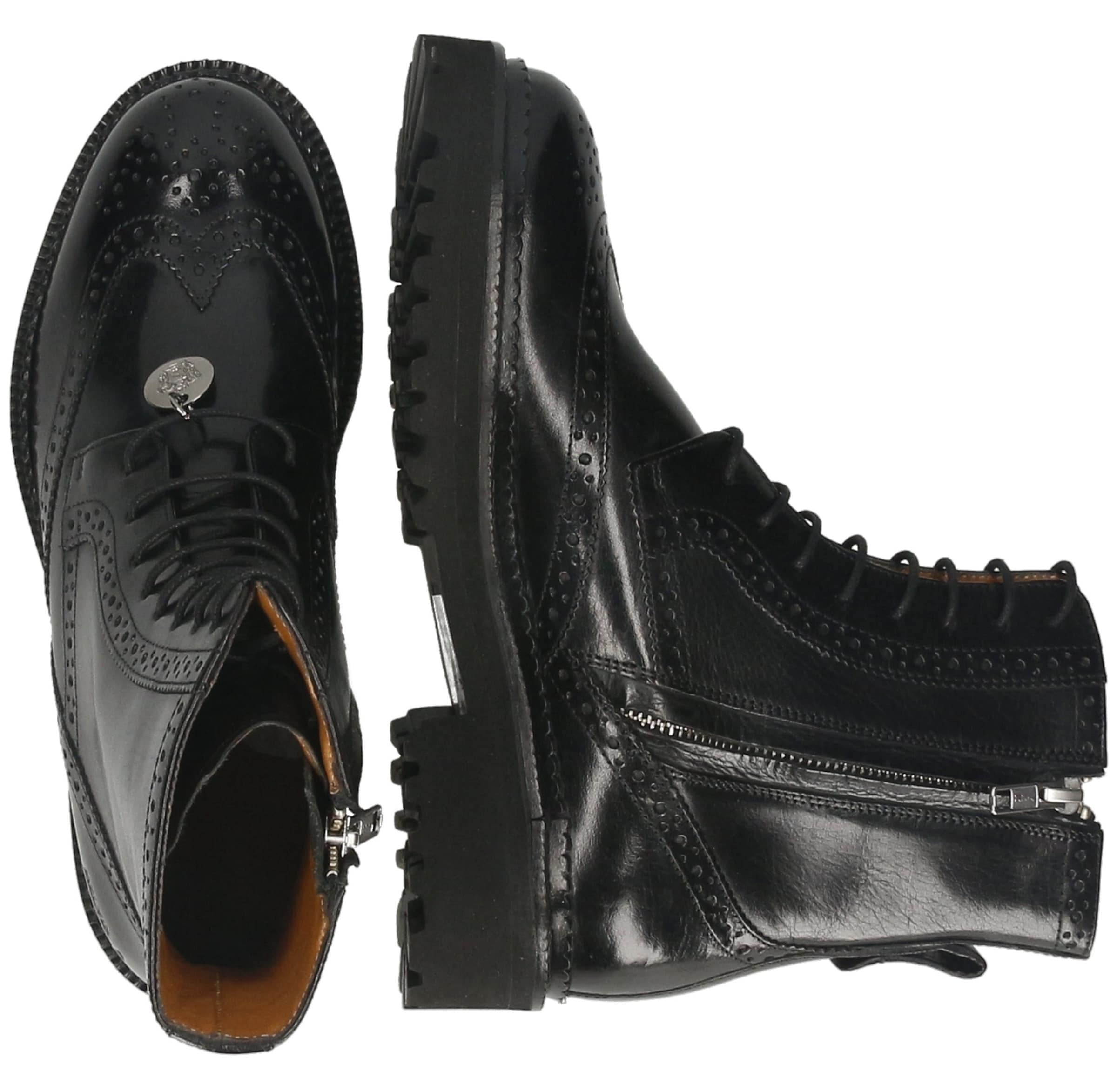 MELVIN & HAMILTON Fűzős rövid szárú csizmák 'Maria 14' - fekete