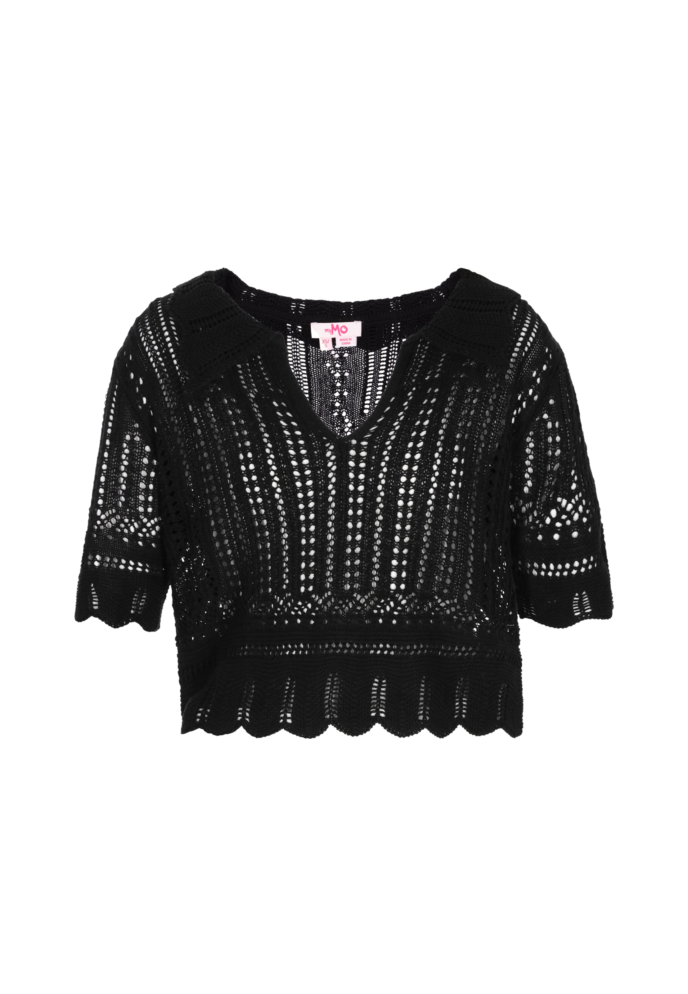 Pull-over 'Young Fashion' MYMO en noir : devant