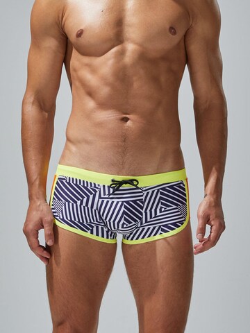 SEOBEAN Swim Trunks in Yellow: front