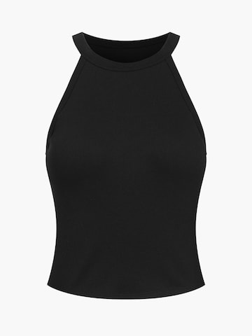 cfab (formerly creamy fabrics) Top 'Neck Holder Bra Top' in Schwarz: Vorderseite