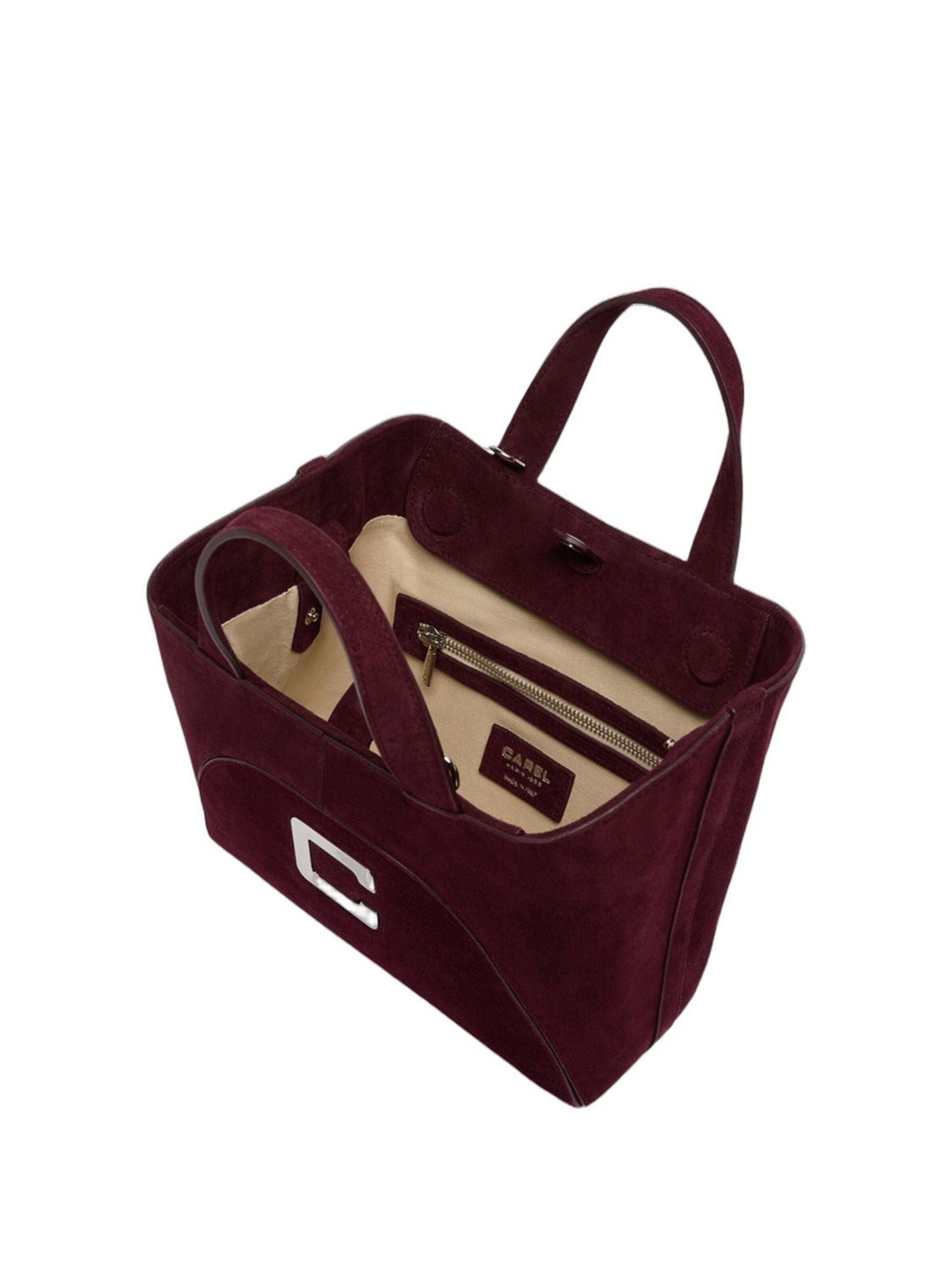 Carel Handväska 'Carel Paris Sacs À Main Place Clemenceau Cuir Violet' i lila