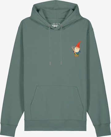 Sweat-shirt 'Gartenzwerg' Watapparel en vert : devant