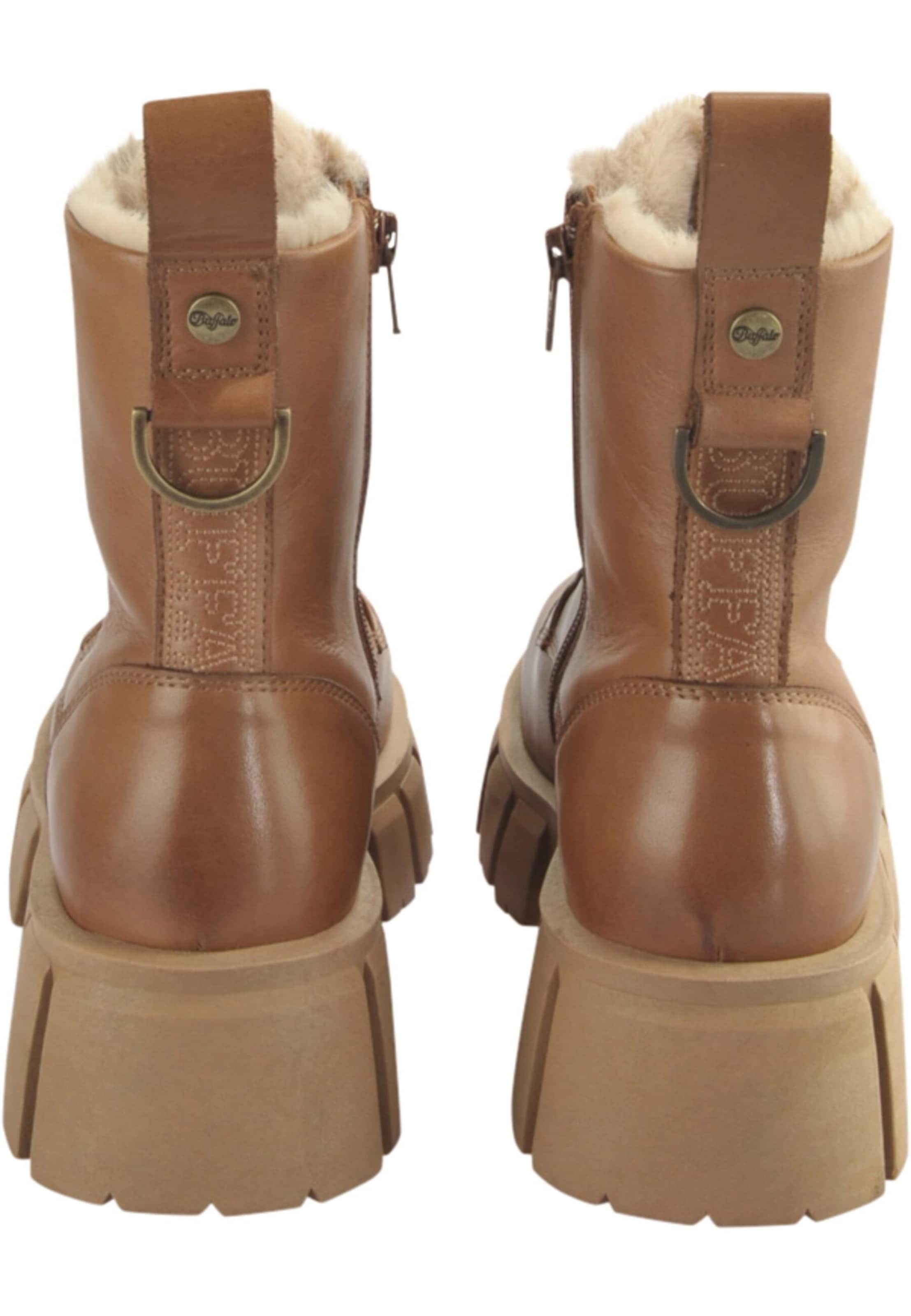 BUFFALO Veterlaarsjes in Bruin