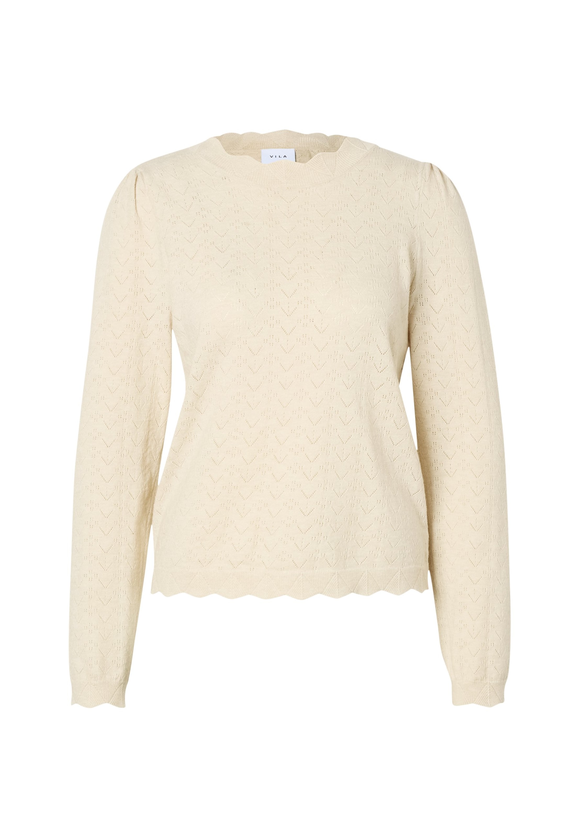 VILA Pullover 'VIFEMI' i beige: forside