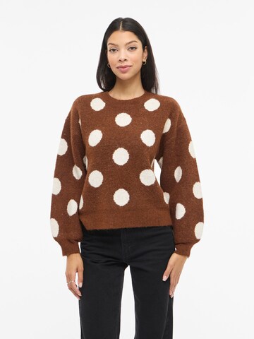 Pullover 'VILUNA' di VILA in marrone: frontale