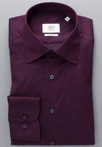 ETERNA Regular fit Business Shirt 'Modern Fit' in Purple
