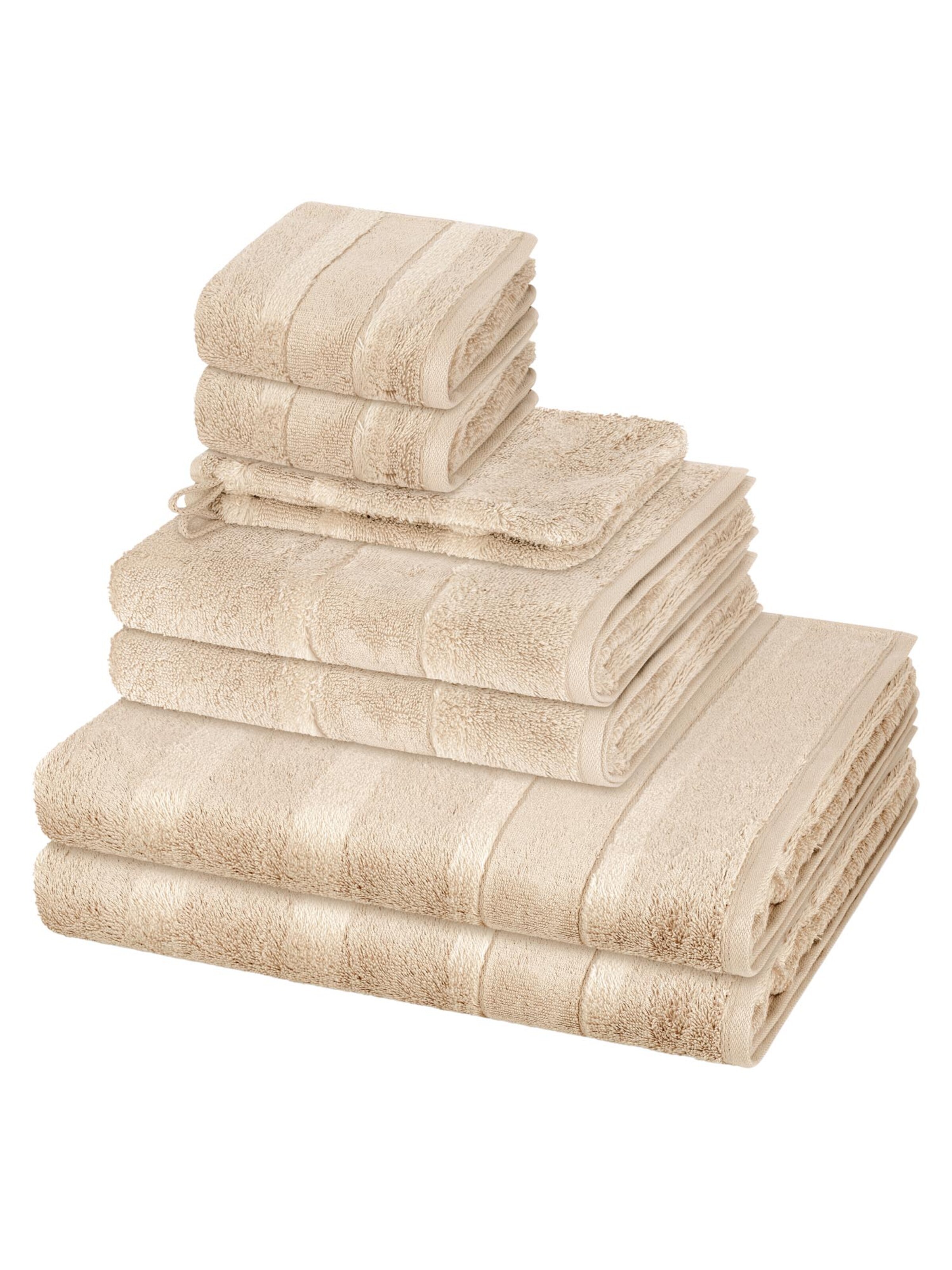 Cawö Towel 'Noblesse' in Brown: front