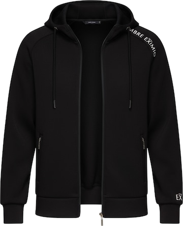 Veste de survêtement Ombre en noir : devant