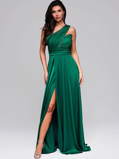 Ombre Abendkleid in 34 in dunkelgrün, Produktansicht