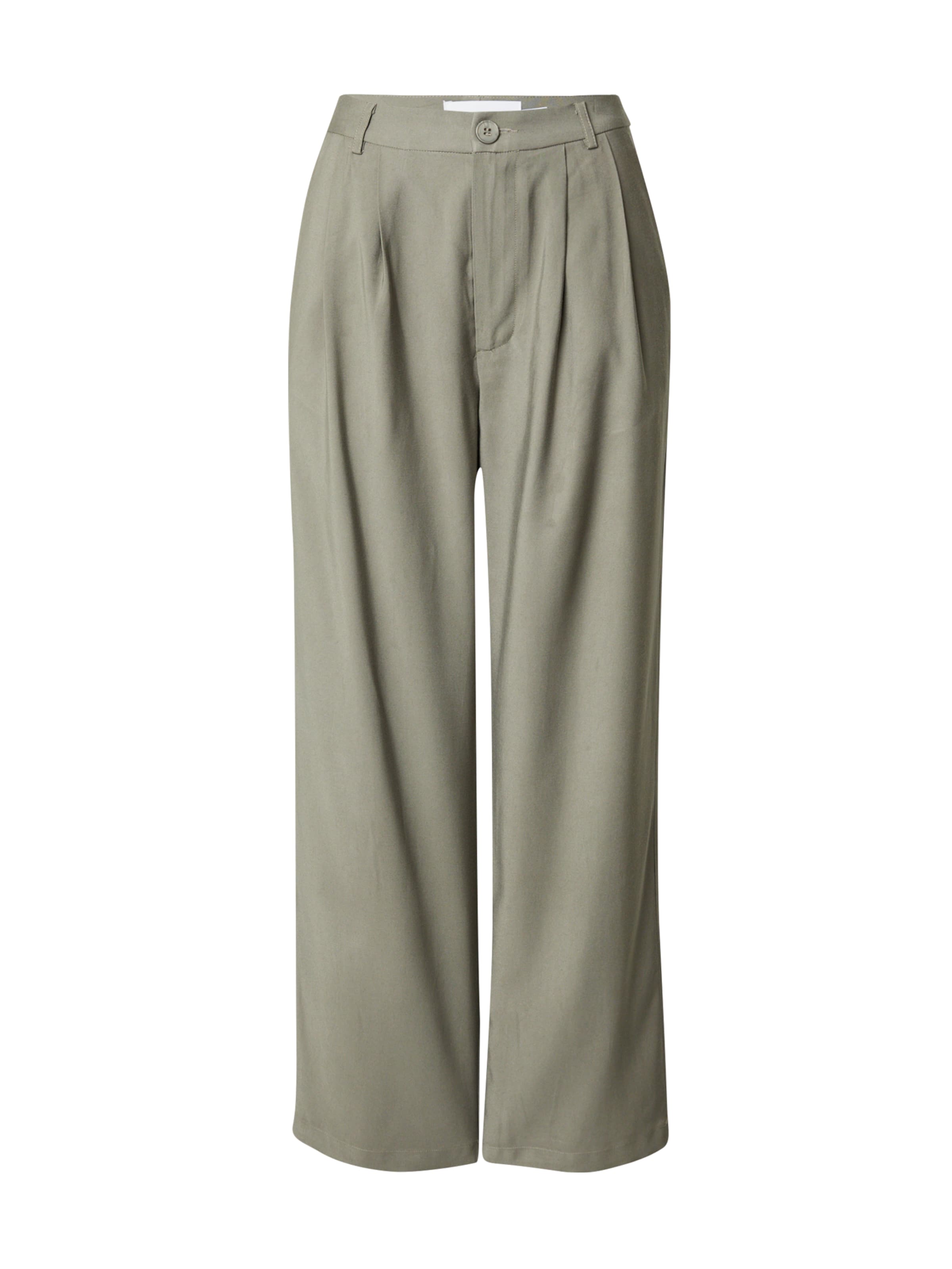 Wide Leg Pantalon à pince 'Nimma' Moves en vert : devant