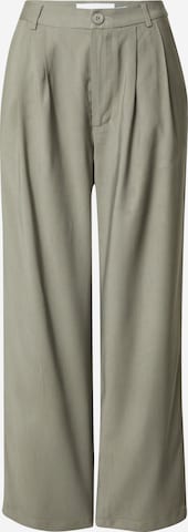 Moves Wide leg Pleat-Front Pants 'Nimma' in Green: front