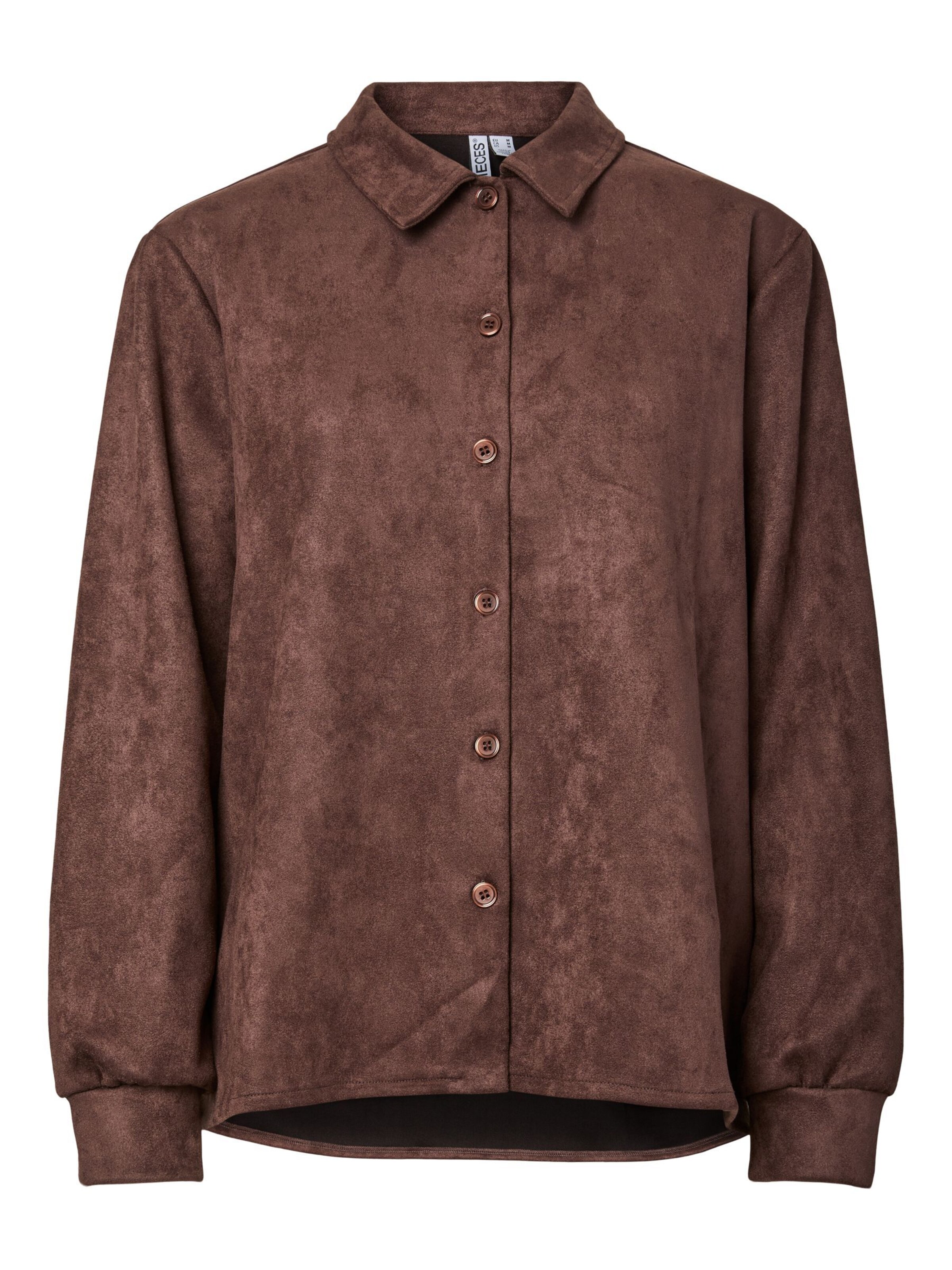 PIECES Blouse 'PCObina' in Brown: front