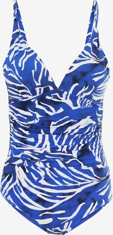 TATUUMTrokutasti Jednodijelni kupaći kostim - plava boja: prednji dio