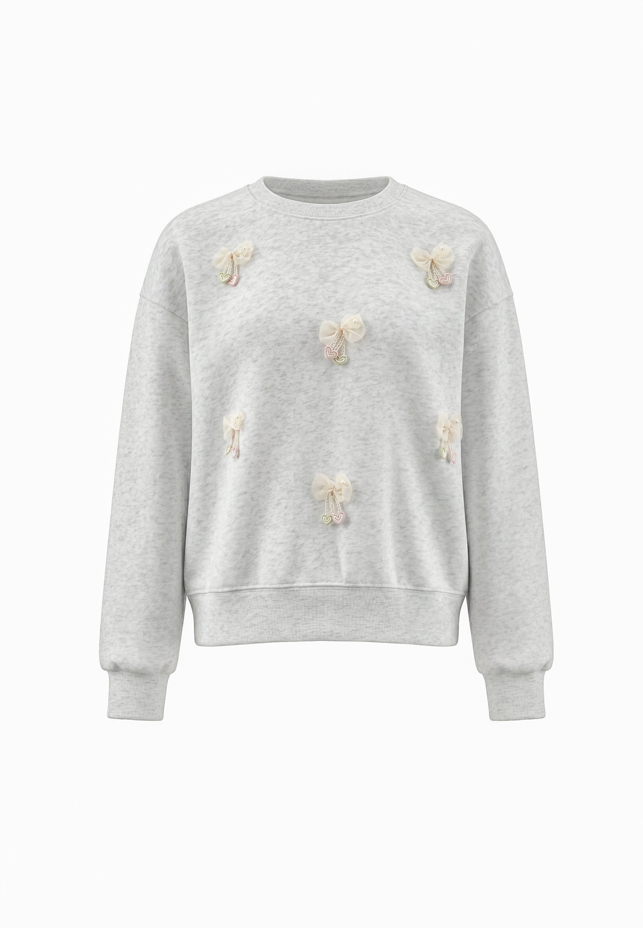 MYMO Sweatshirt 'Pop' in Grey: front