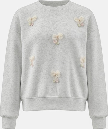 MYMO Sweatshirt 'Pop' in Grijs: voorkant
