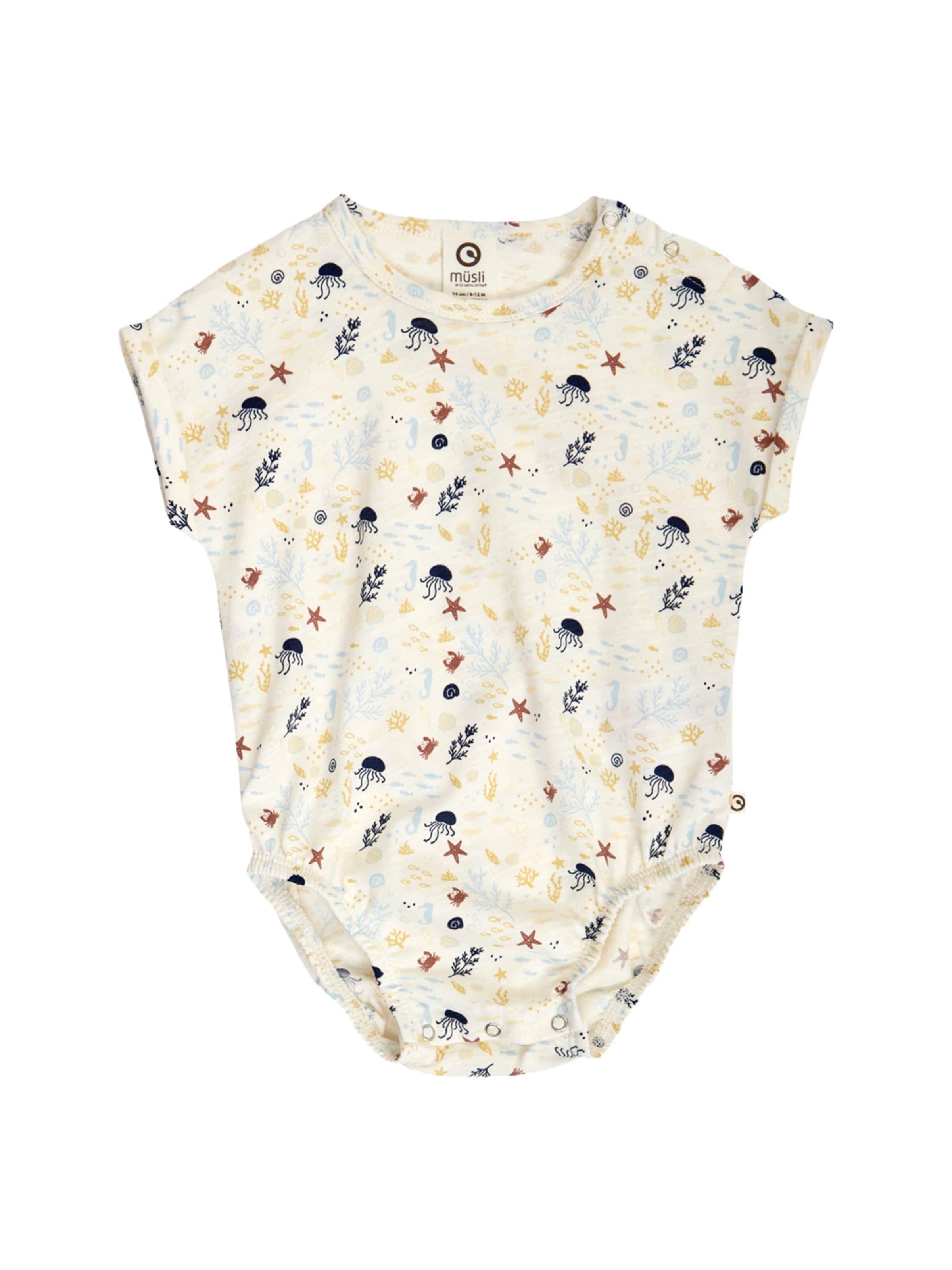 Tutina / body per bambino di Müsli by GREEN COTTON in beige: frontale