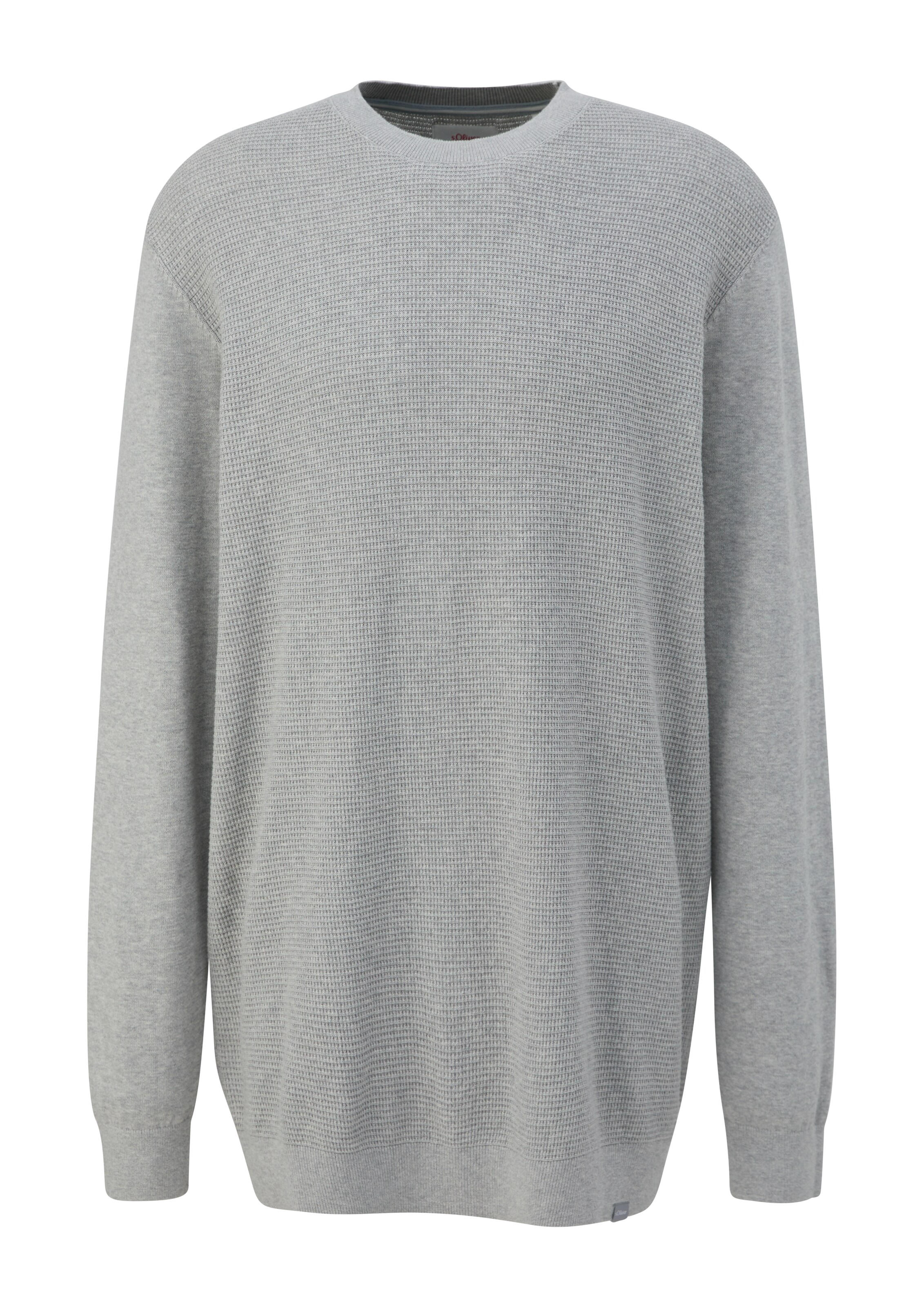 s.Oliver Men Tall Sizes Pullover in Grau: Vorderseite