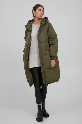 ICHI Winter Coat 'BUNALA' in Green