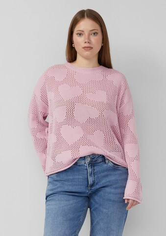Pull-over QS en rose : devant