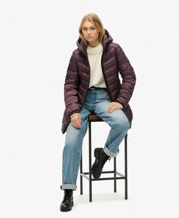 Superdry Winter coat 'Fuji' in Purple: front