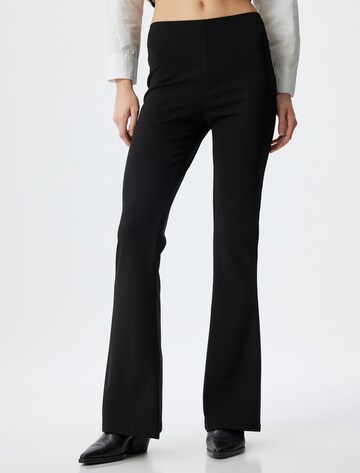 Koton Flared Leggings in Black: front