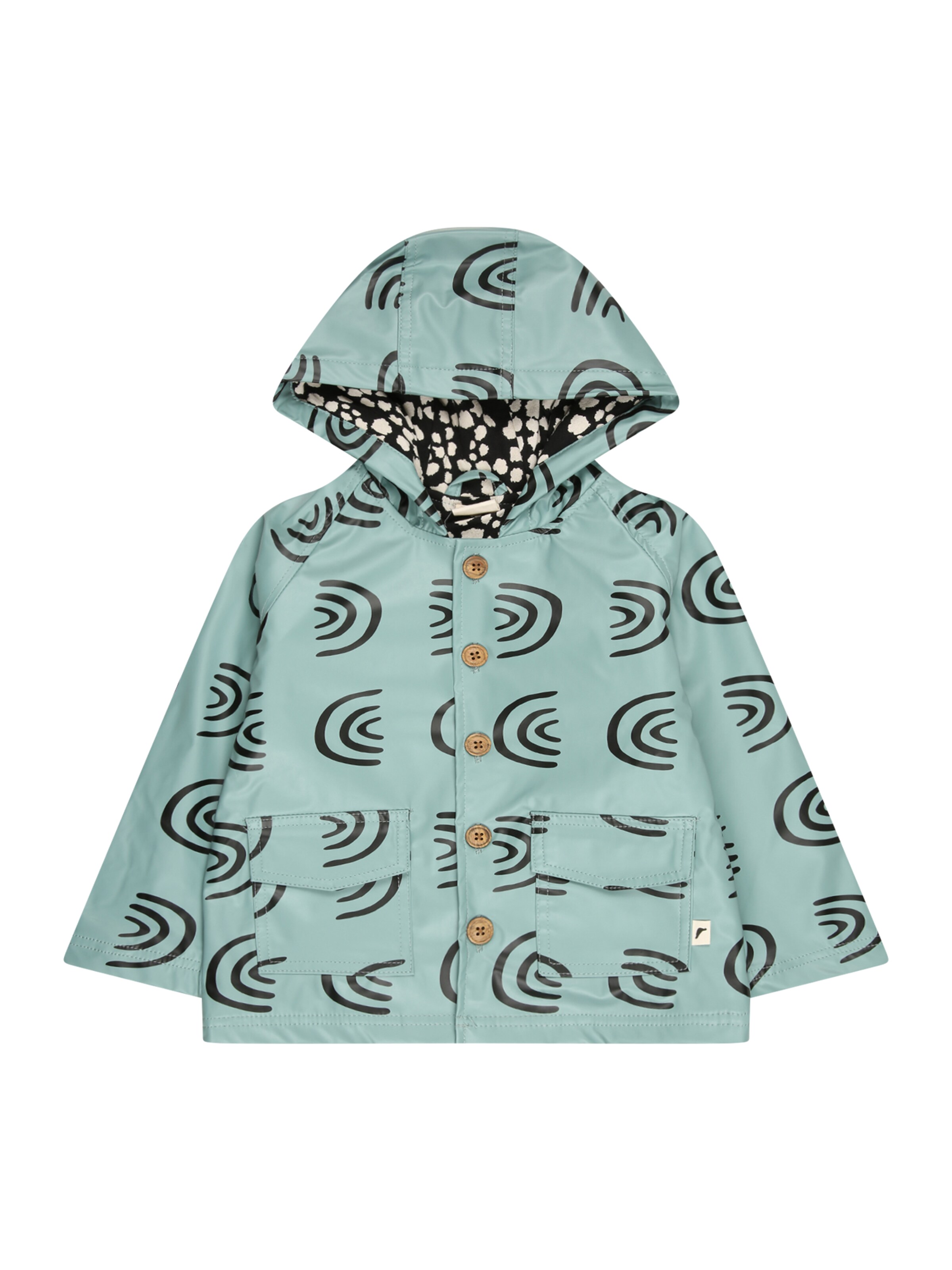 Turtledove London Between-season jacket 'Regenbogen' in Blue: front