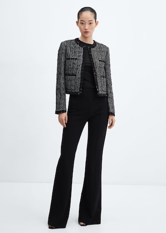 MANGO Between-Season Jacket 'Piping' in Black