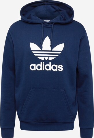 ADIDAS ORIGINALS Sweatshirt 'Adicolor Classics Trefoil' in Blauw: voorkant