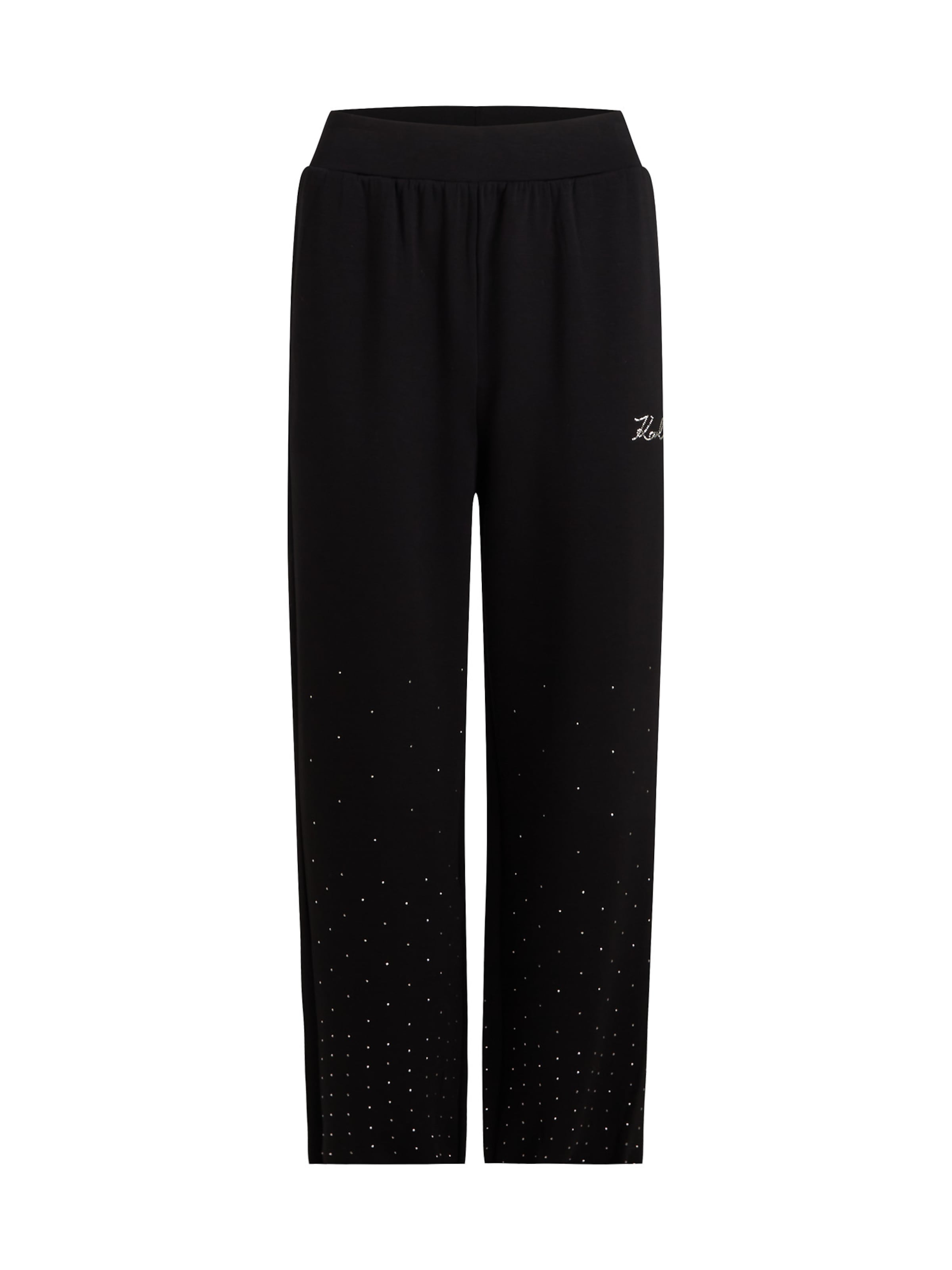 juoda Karl Lagerfeld Standartinis Kelnės: priekis