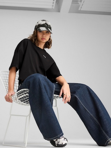 PUMA - Camiseta 'Puma Wardrobe Ess Oversized Short Tee Bl' en negro