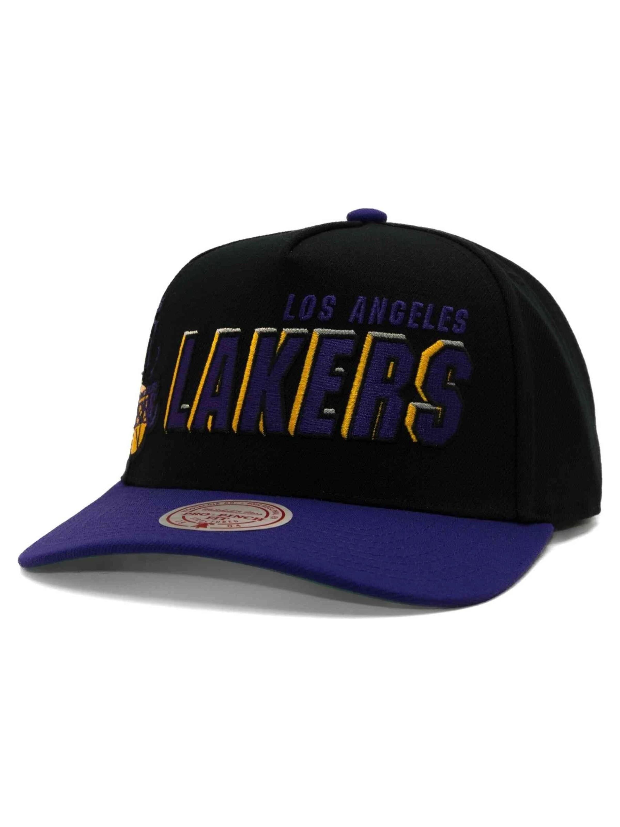 Mitchell & Ness - Boné 'Gorra mitchell & ness negra lakers best in class pro snapback' em preto