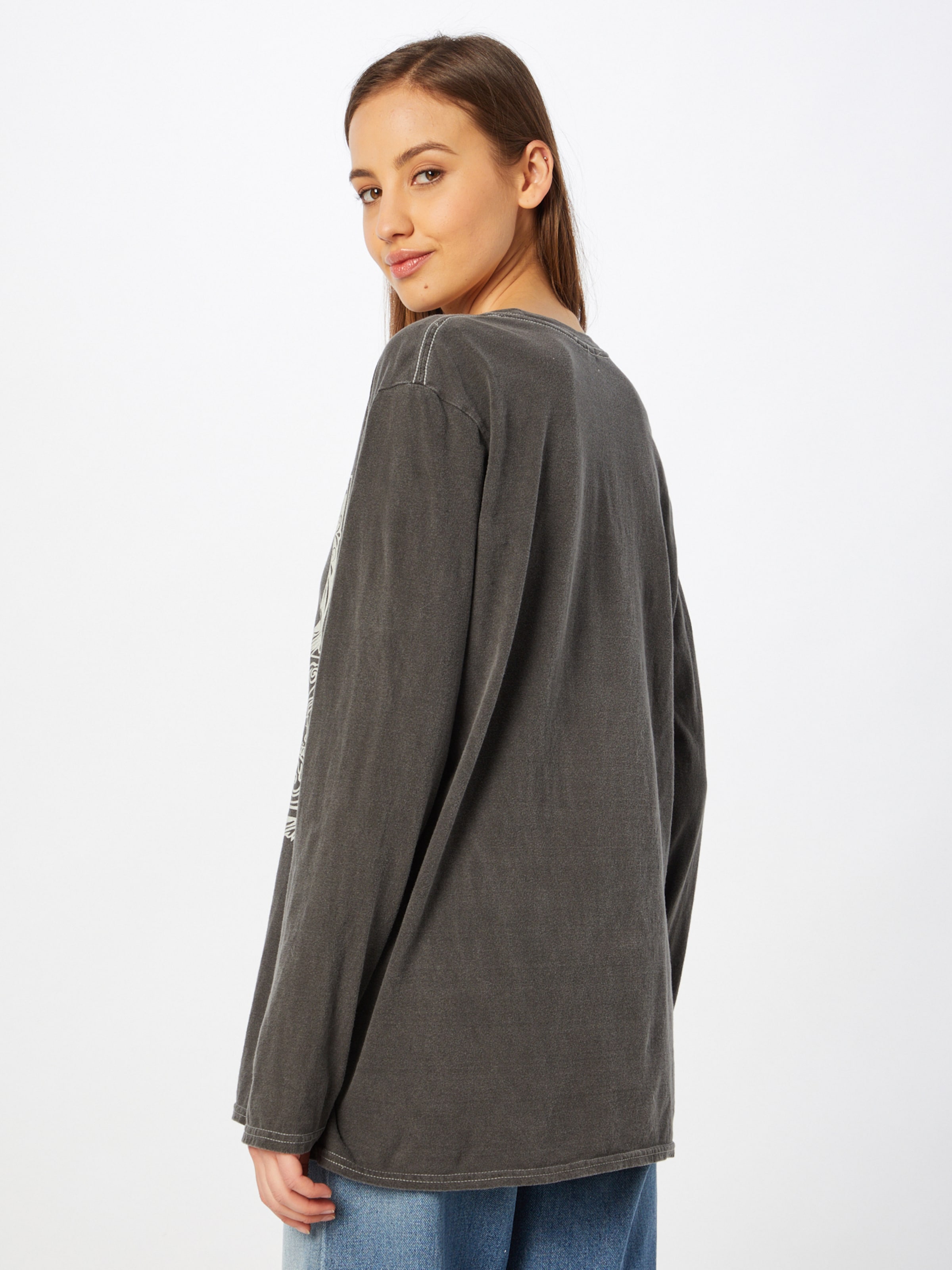 T-shirt Long à épaules Dénudées Nasty Gal Taille S/M - Gris, Neuf Sans étiquettes, Style Décontracté