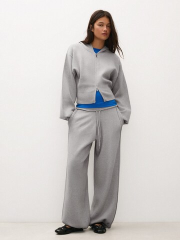 Bershka Knit cardigan in Grey
