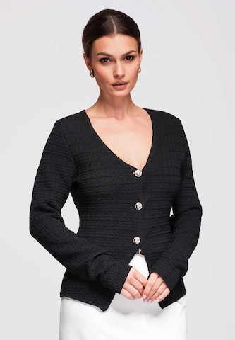 Ombre Knit cardigan in Black