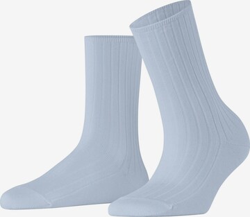 FALKE Socken 'Cotton Rib' in Blau: Vorderseite