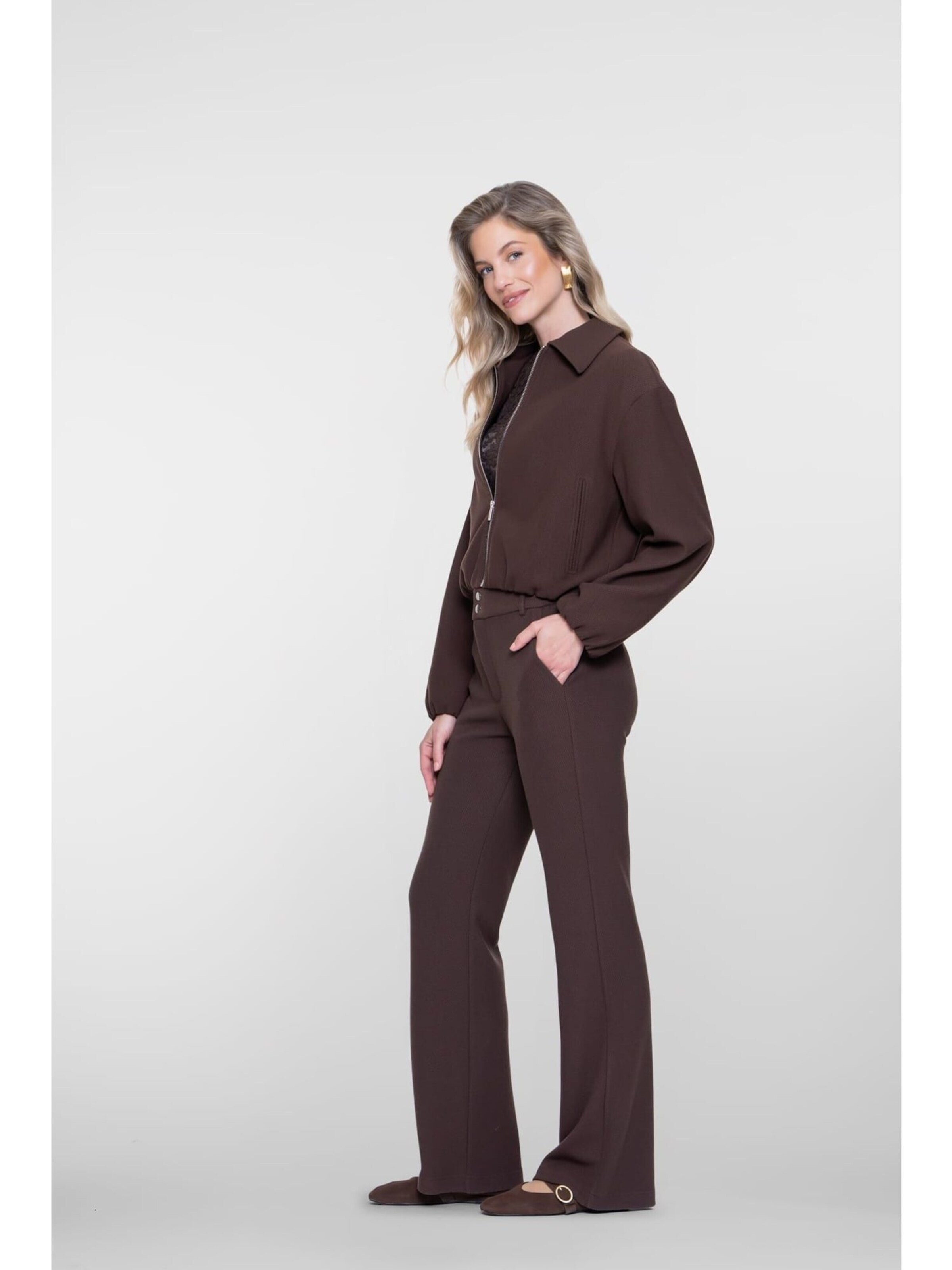 Geisha Broek in Bruin