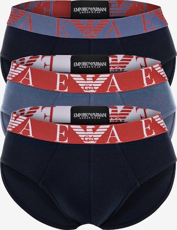 Slip di Emporio Armani in blu: frontale