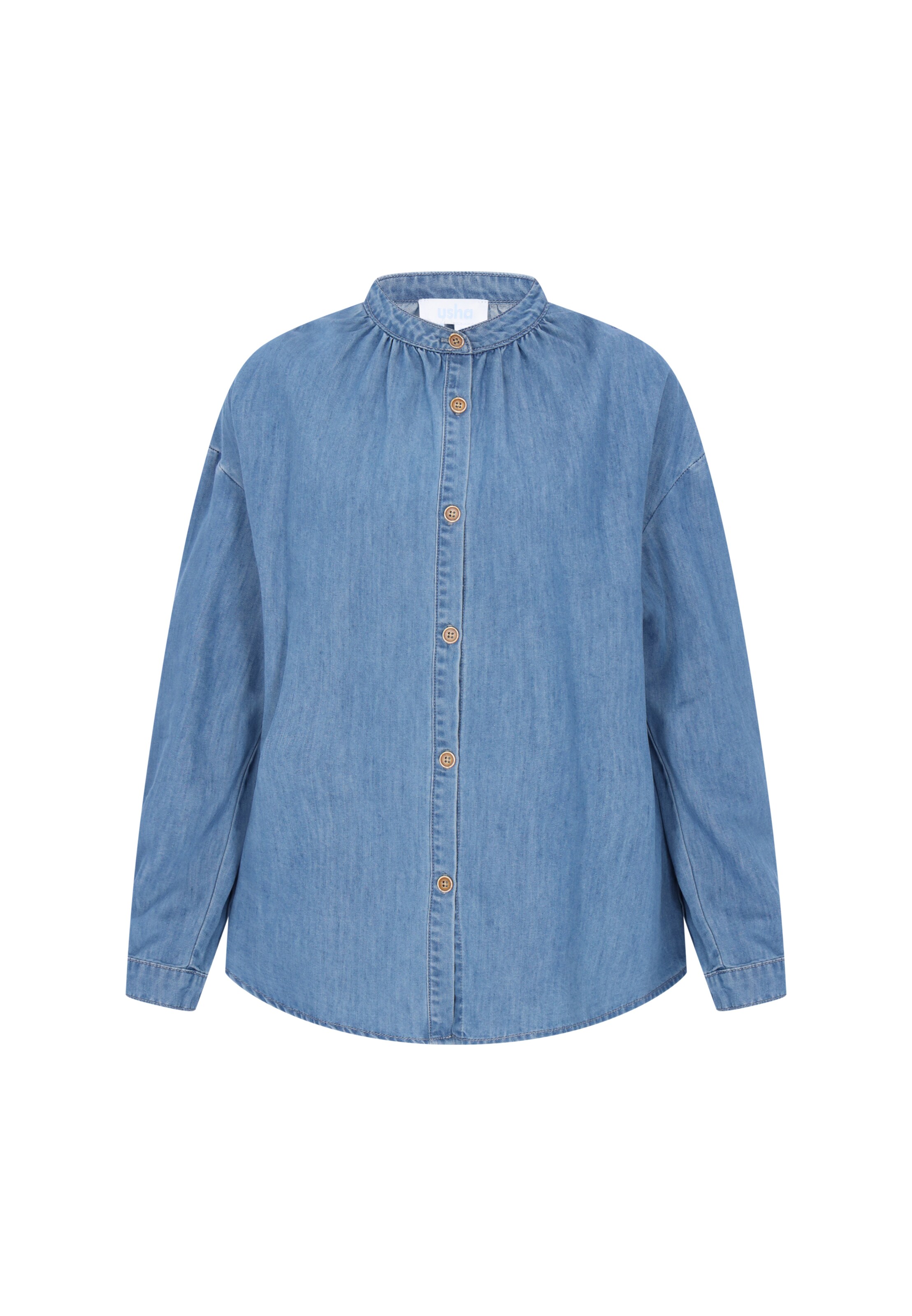 usha BLUE LABEL - Blusa em azul: frente