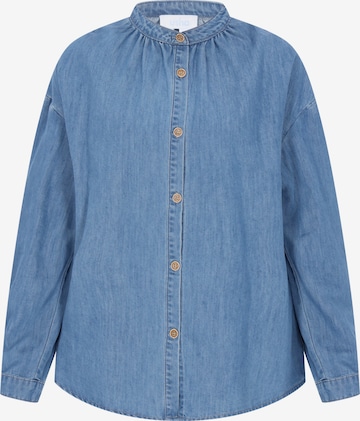 usha BLUE LABEL Bluse in Blau: Vorderseite